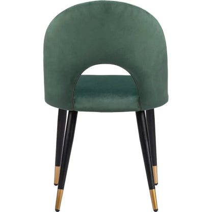 Menlo Velvet Armless Dining Chair 2PC - LOOMLAN - Zuo Modern - Dining Chairs