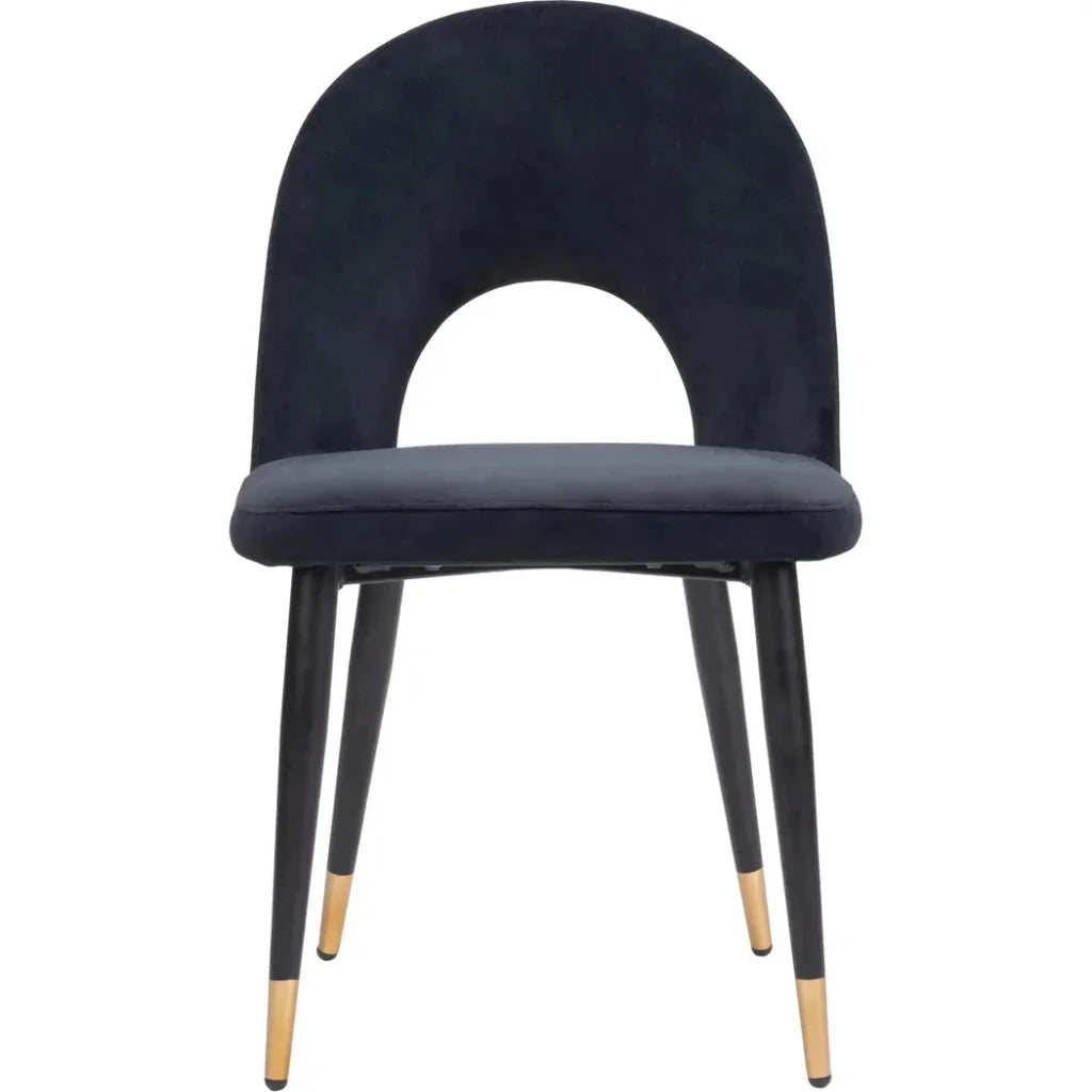 Menlo Velvet Armless Dining Chair 2PC - LOOMLAN - Zuo Modern - Dining Chairs