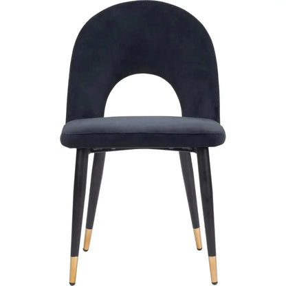 Menlo Velvet Armless Dining Chair 2PC - LOOMLAN - Zuo Modern - Dining Chairs