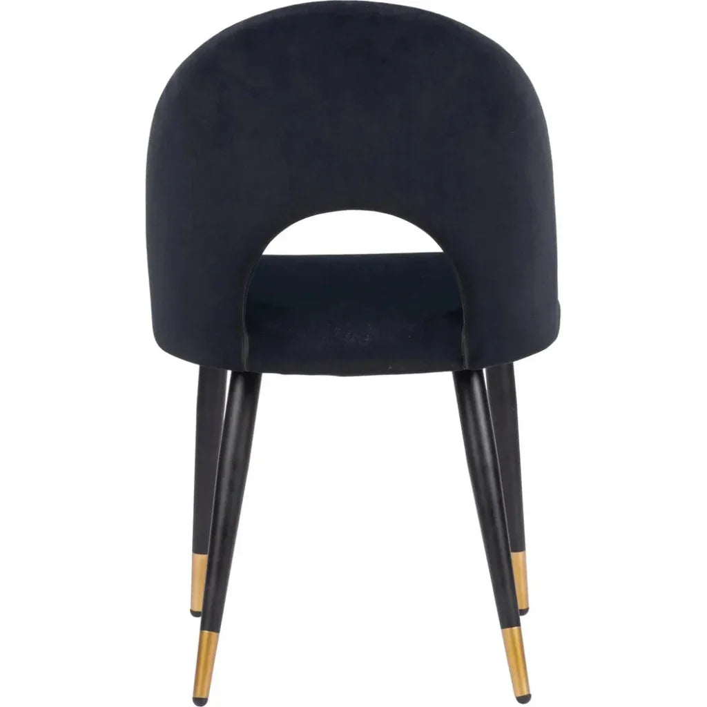 Menlo Velvet Armless Dining Chair 2PC - LOOMLAN - Zuo Modern - Dining Chairs