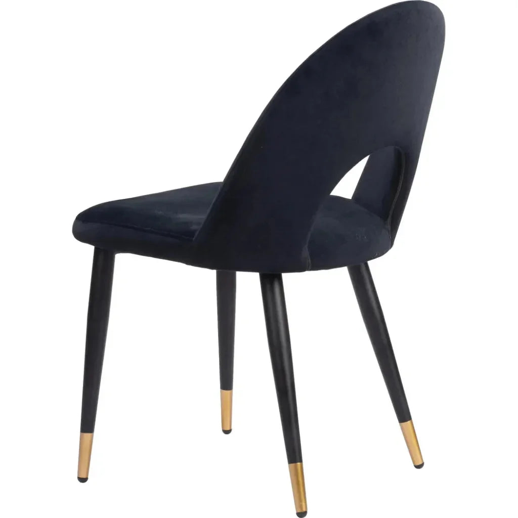 Menlo Velvet Armless Dining Chair 2PC - LOOMLAN - Zuo Modern - Dining Chairs