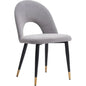 Menlo Velvet Armless Dining Chair 2PC - LOOMLAN - Zuo Modern - Dining Chairs