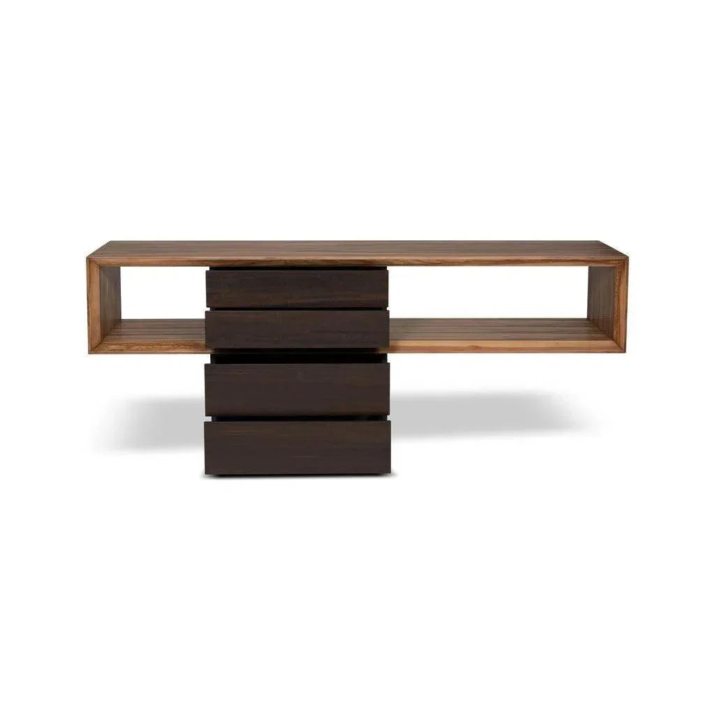 Mensa Smoked Eucalyptus Top Console Table - LOOMLAN - Urbia - Console Tables
