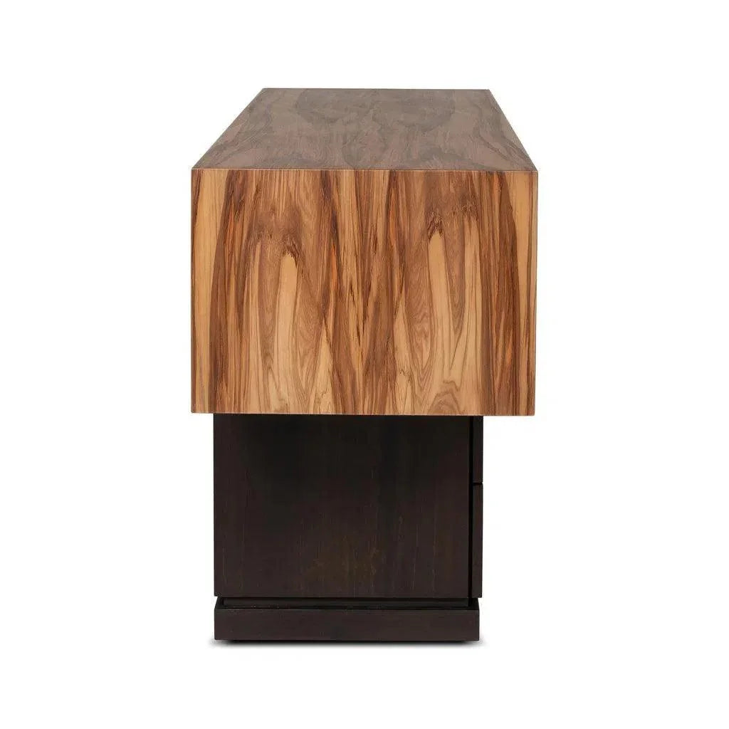 Mensa Smoked Eucalyptus Top Console Table - LOOMLAN - Urbia - Console Tables