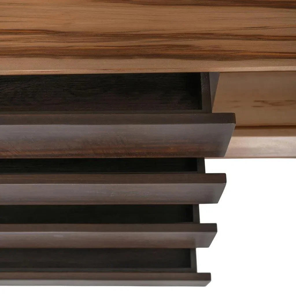 Mensa Smoked Eucalyptus Top Console Table - LOOMLAN - Urbia - Console Tables