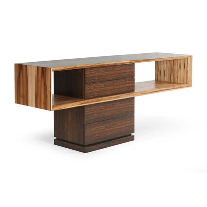Mensa Smoked Eucalyptus Top Console Table - LOOMLAN - Urbia - Console Tables
