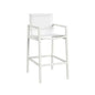 Merano Fabric Modern Outdoor Barstool-Outdoor Bar Stools-SUNPAN-White-LOOMLAN