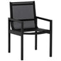 Merano Fabric Outdoor Dining Armchair 2PC-Outdoor Dining Chairs-SUNPAN-Black-LOOMLAN