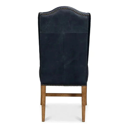 Mercado High Back Leather Dining Chair 2PC - LOOMLAN - Sarreid - Dining Chairs