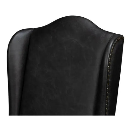 Mercado High Back Leather Dining Chair 2PC - LOOMLAN - Sarreid - Dining Chairs