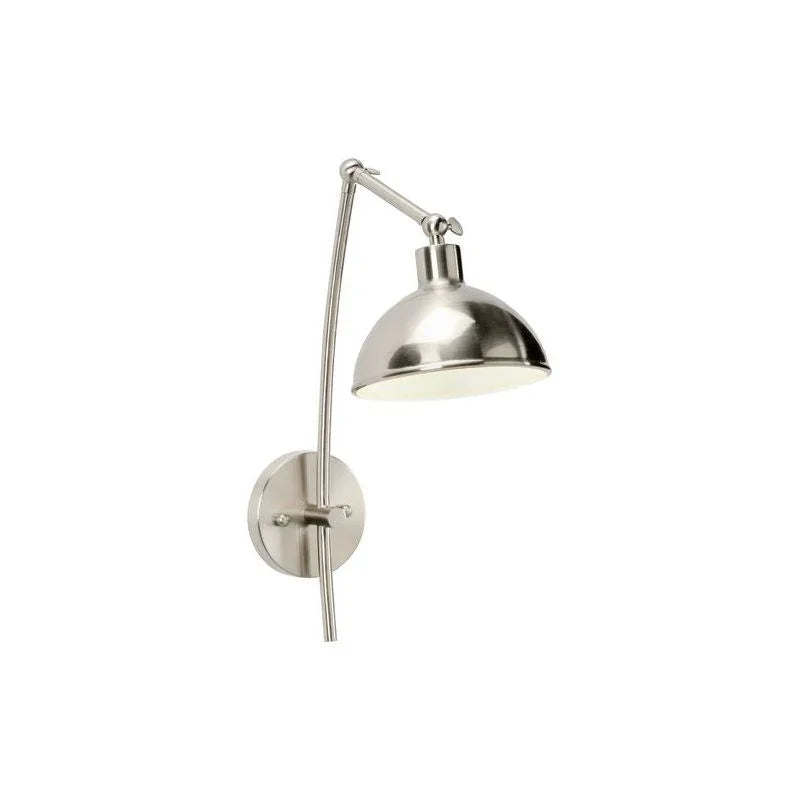 Mercer Brushed Nickel Finish Wall Sconce - LOOMLAN - Wildwood - Wall Sconces