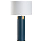 Meridian Blue Leather Warp Table Lamp
