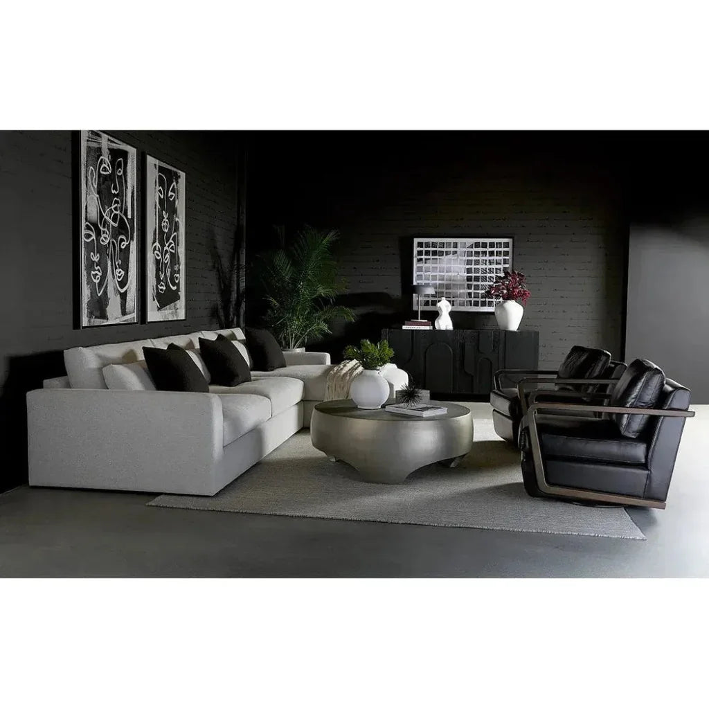 Merrick Fabric Sofa Chaise-Modular Sofas-SUNPAN-LOOMLAN