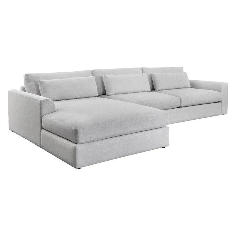 Merrick Fabric Sofa Chaise-Modular Sofas-SUNPAN-Left Facing-LOOMLAN