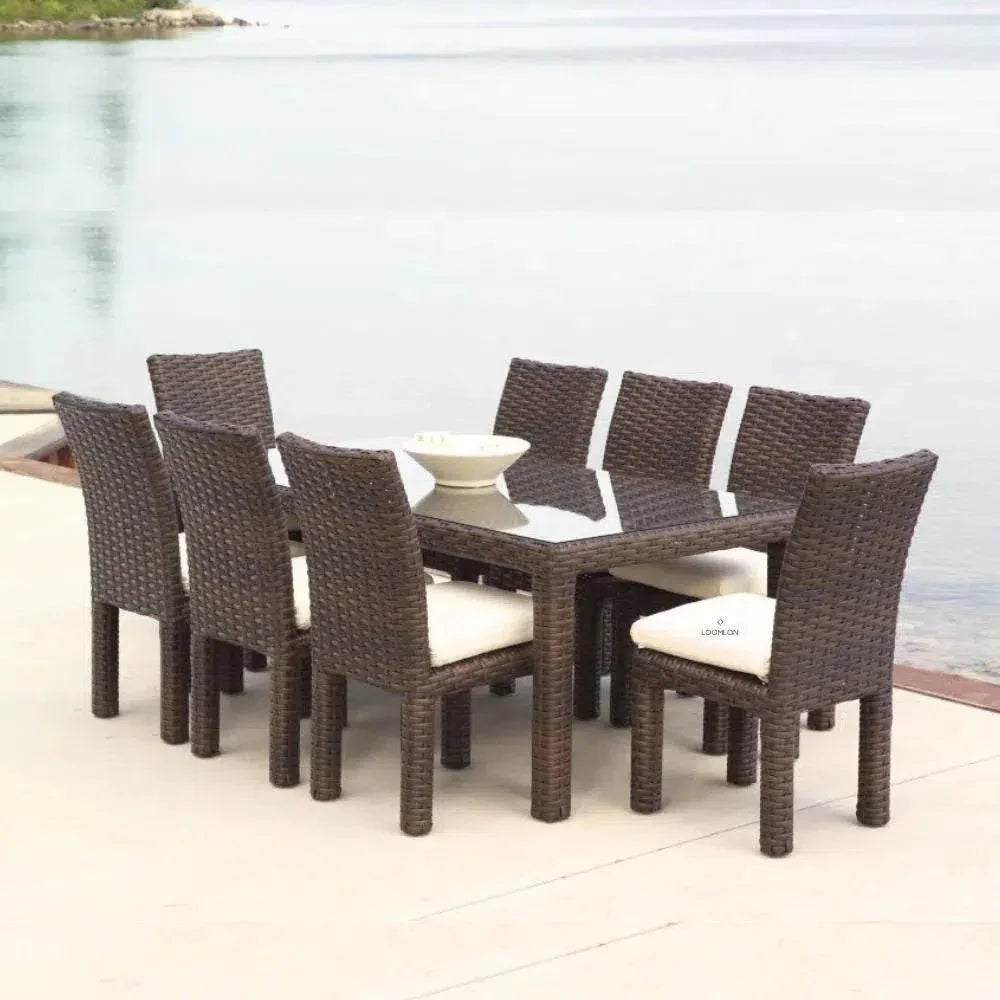 Mesa Dining Chair Premium Wicker Furniture-Outdoor Dining Chairs-Lloyd Flanders-LOOMLAN