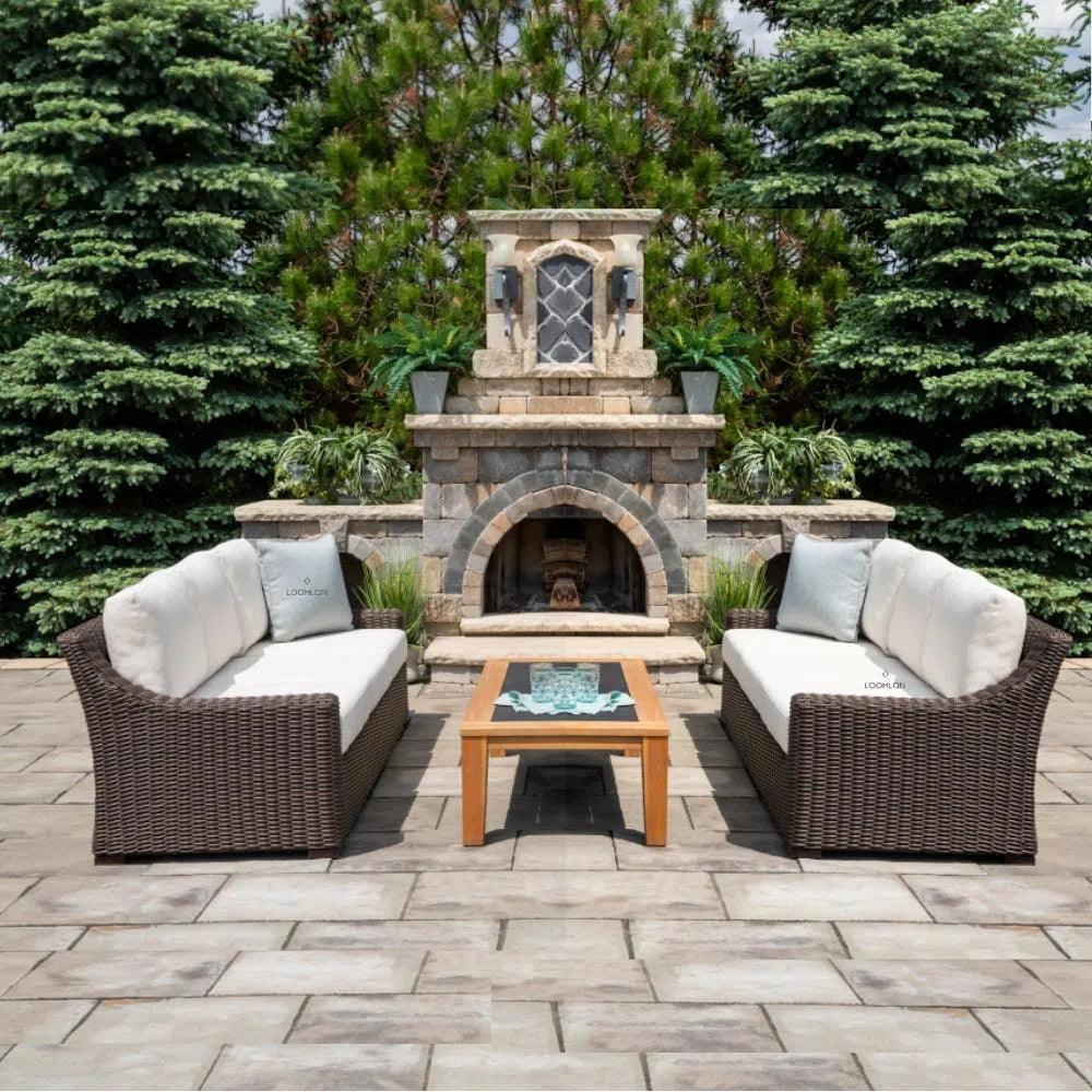 Mesa Lounge Chair Premium Wicker Furniture-Outdoor Lounge Chairs-Lloyd Flanders-LOOMLAN