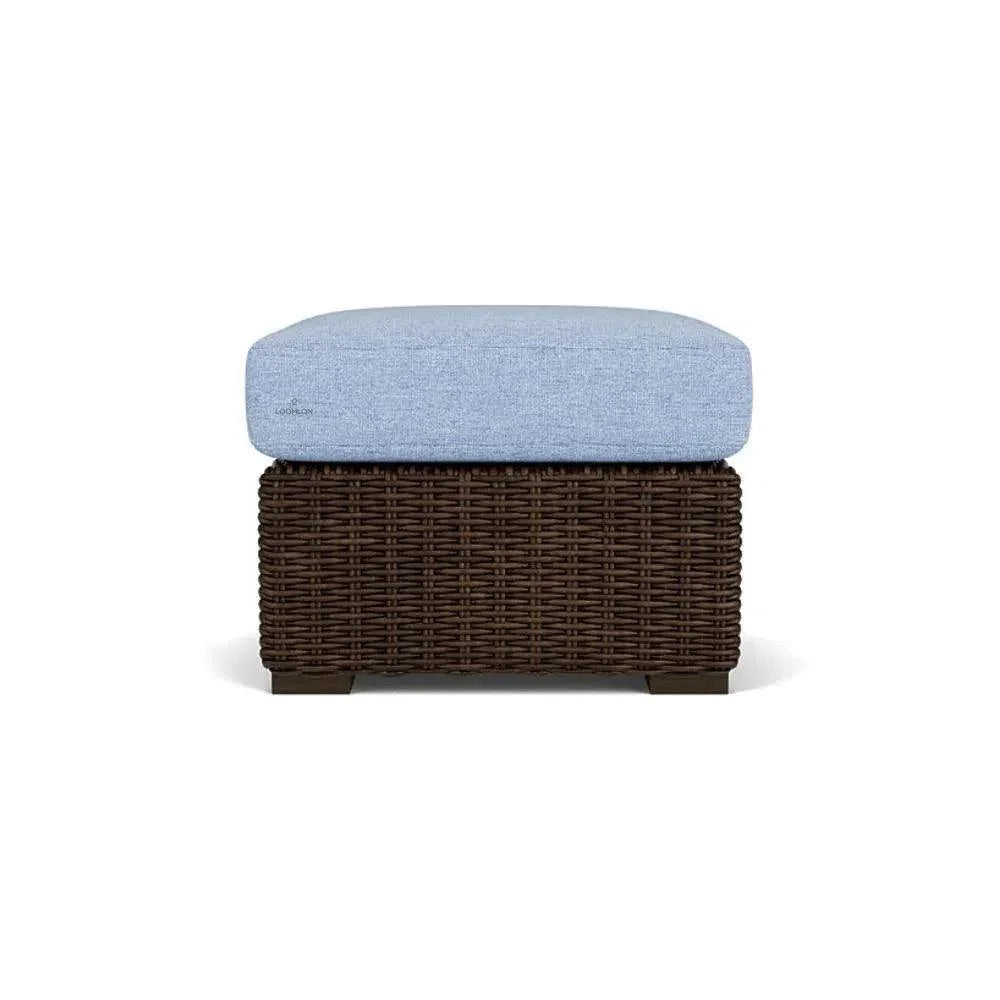 Mesa Ottoman Premium Wicker Furniture Lloyd Flanders-Outdoor Ottomans-Lloyd Flanders-LOOMLAN
