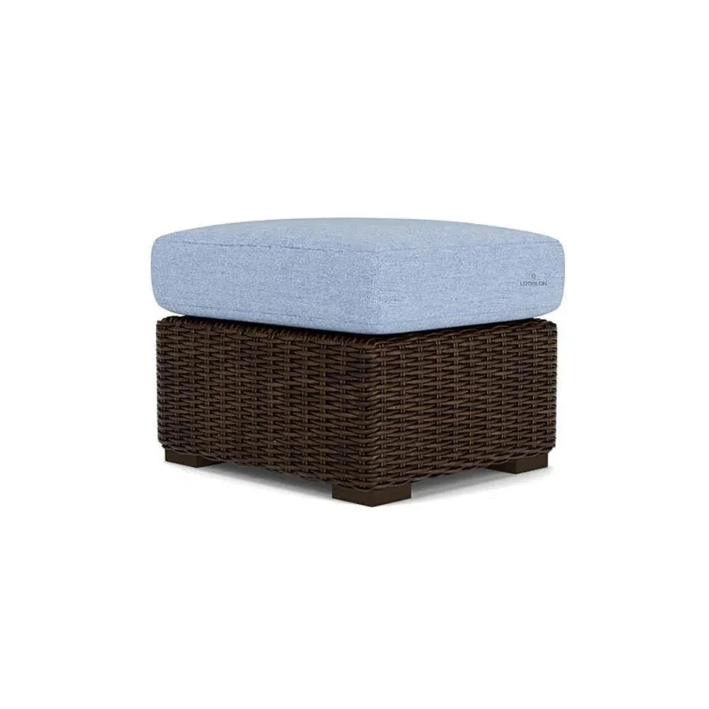 Mesa Ottoman Premium Wicker Furniture Lloyd Flanders-Outdoor Ottomans-Lloyd Flanders-LOOMLAN
