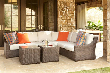 Mesa Right Arm Loveseat Premium Wicker Furniture-Outdoor Modulars-Lloyd Flanders-LOOMLAN