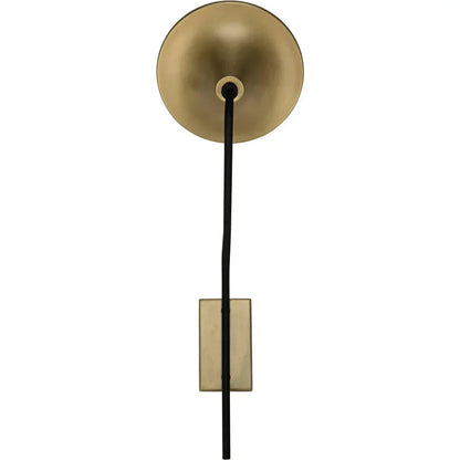 Messala Sconce, Black Steel and Brass Finish - LOOMLAN - Noir - Wall Sconces