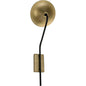 Messala Sconce, Black Steel and Brass Finish - LOOMLAN - Noir - Wall Sconces