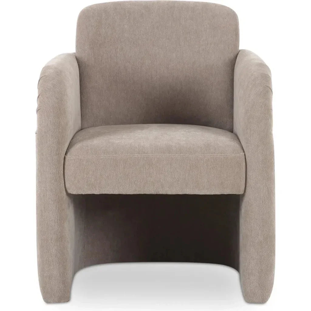 Mesto Rolling Performance Fabric Dining Armchair - LOOMLAN - Moe's Home - Dining Chairs