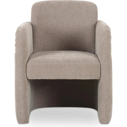 Mesto Rolling Performance Fabric Dining Armchair - LOOMLAN - Moe's Home - Dining Chairs