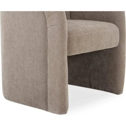 Mesto Rolling Performance Fabric Dining Armchair - LOOMLAN - Moe's Home - Dining Chairs