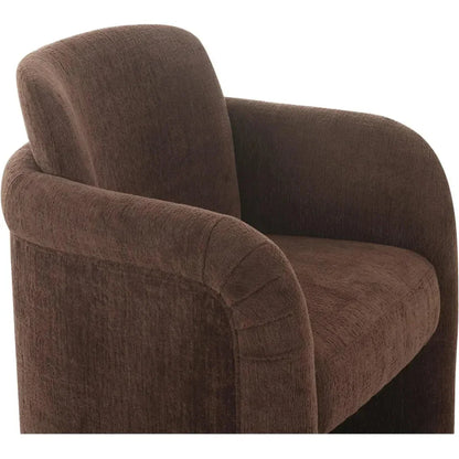 Mesto Rolling Performance Fabric Dining Armchair - LOOMLAN - Moe's Home - Dining Chairs