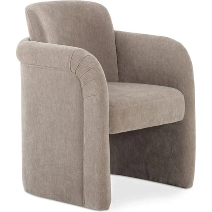 Mesto Rolling Performance Fabric Dining Armchair - LOOMLAN - Moe's Home - Dining Chairs