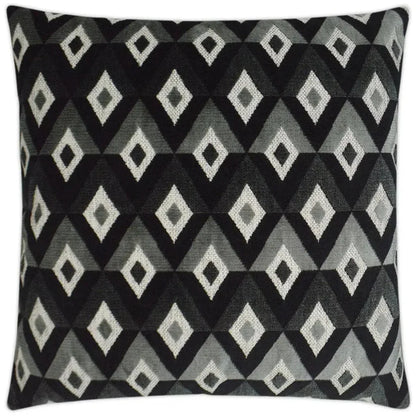 Meta Ebony Black Throw Pillow With Insert - LOOMLAN - D.V. Kap - Throw Pillows