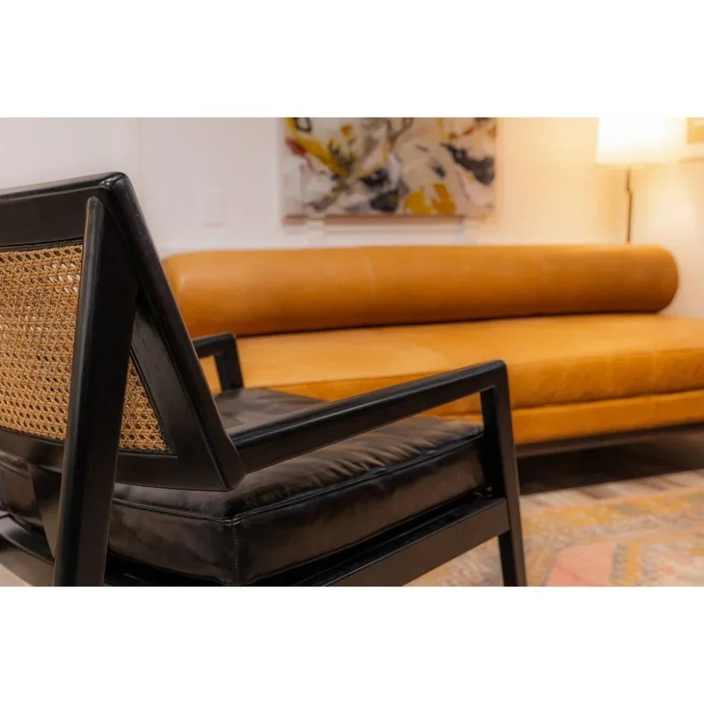 Sterling Cane Detailing Foam Cushion Chair - LOOMLAN - Olivia + Quinn - Accent Chairs