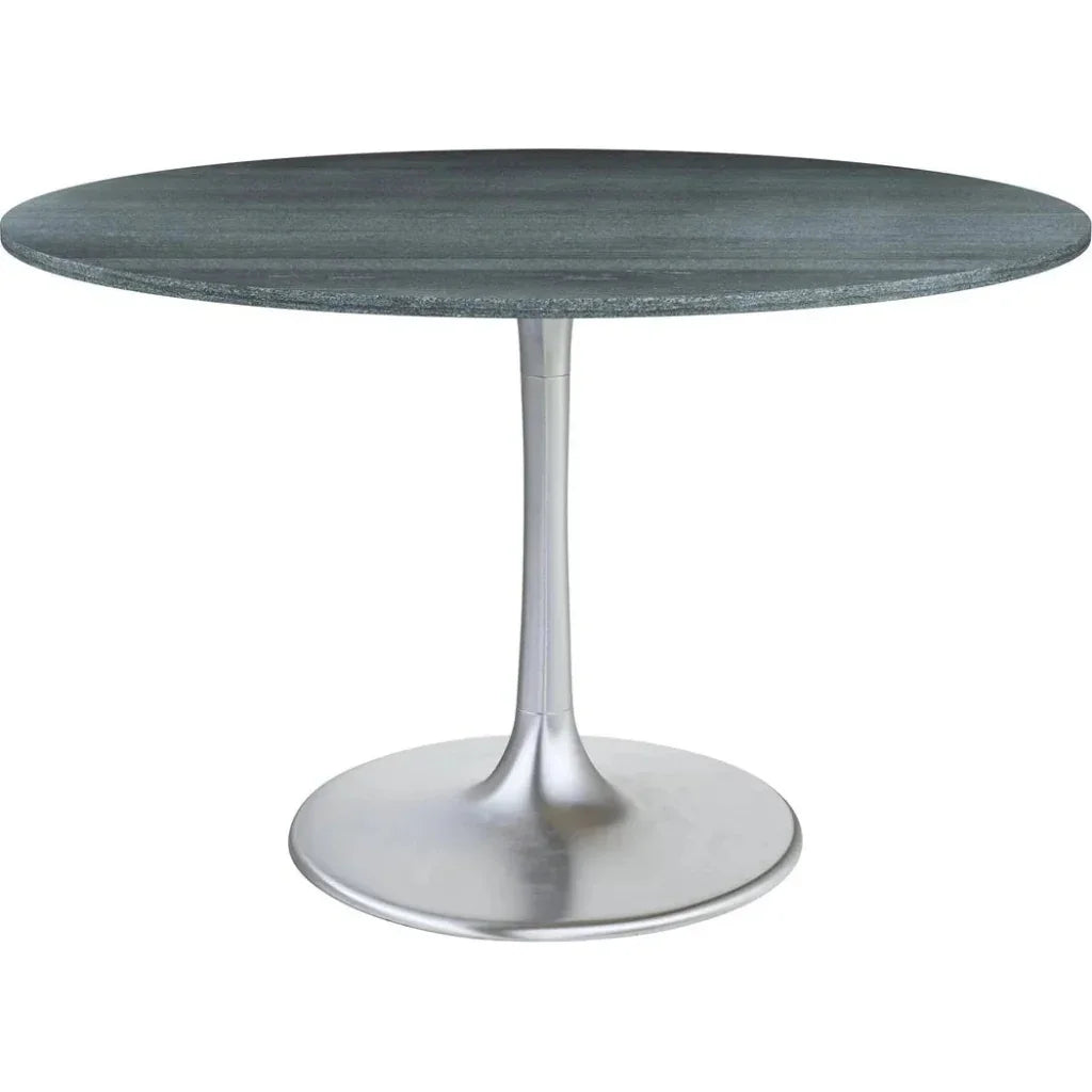 Metropolis Dining Table 48" Black-Dining Tables-Zuo Modern-LOOMLAN