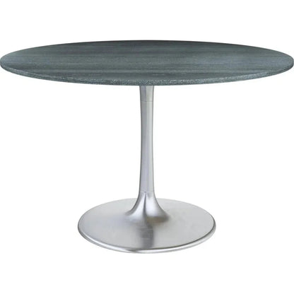 Metropolis Dining Table 48" Black-Dining Tables-Zuo Modern-LOOMLAN