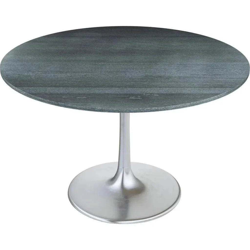 Metropolis Dining Table 48" Black-Dining Tables-Zuo Modern-LOOMLAN