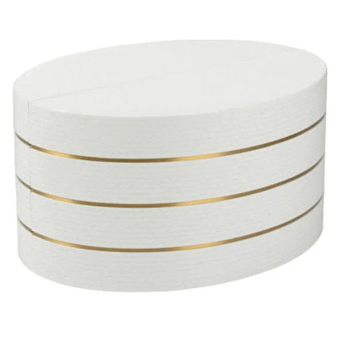 Mezzaluna Bunching White Lacquered Textured Table (Set of 2) - LOOMLAN - Chelsea House - Coffee Tables