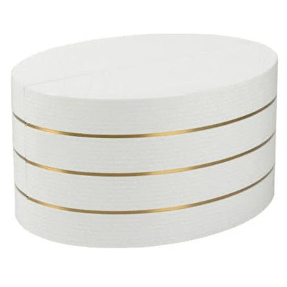 Mezzaluna Bunching White Lacquered Textured Table (Set of 2) - LOOMLAN - Chelsea House - Coffee Tables