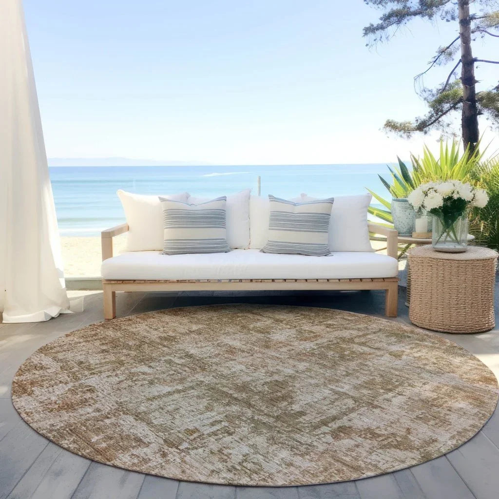 Mezzara Beige Washable Indoor - Outdoor Rug - LOOMLAN - LOOMLAN Rugs - Outdoor Rugs