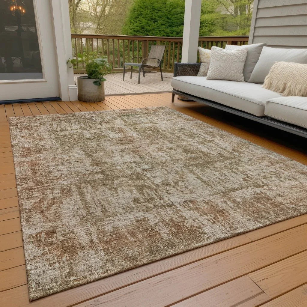 Mezzara Beige Washable Indoor - Outdoor Rug - LOOMLAN - LOOMLAN Rugs - Outdoor Rugs