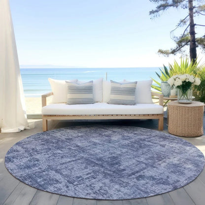 Mezzara Blue Washable Indoor - Outdoor Rug - LOOMLAN - LOOMLAN Rugs - Outdoor Rugs
