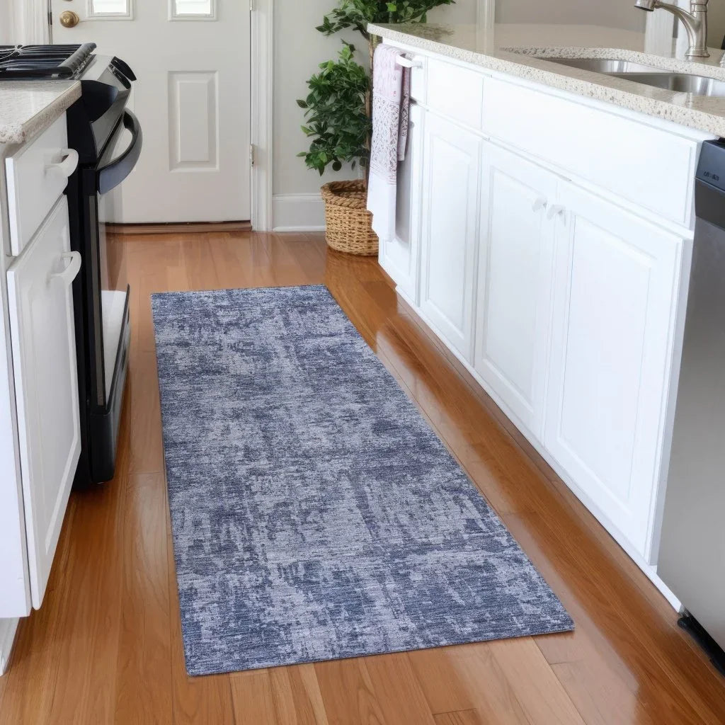 Mezzara Blue Washable Indoor - Outdoor Rug - LOOMLAN - LOOMLAN Rugs - Outdoor Rugs
