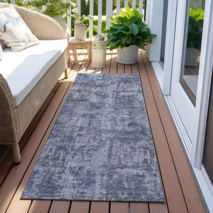 Mezzara Blue Washable Indoor - Outdoor Rug - LOOMLAN - LOOMLAN Rugs - Outdoor Rugs