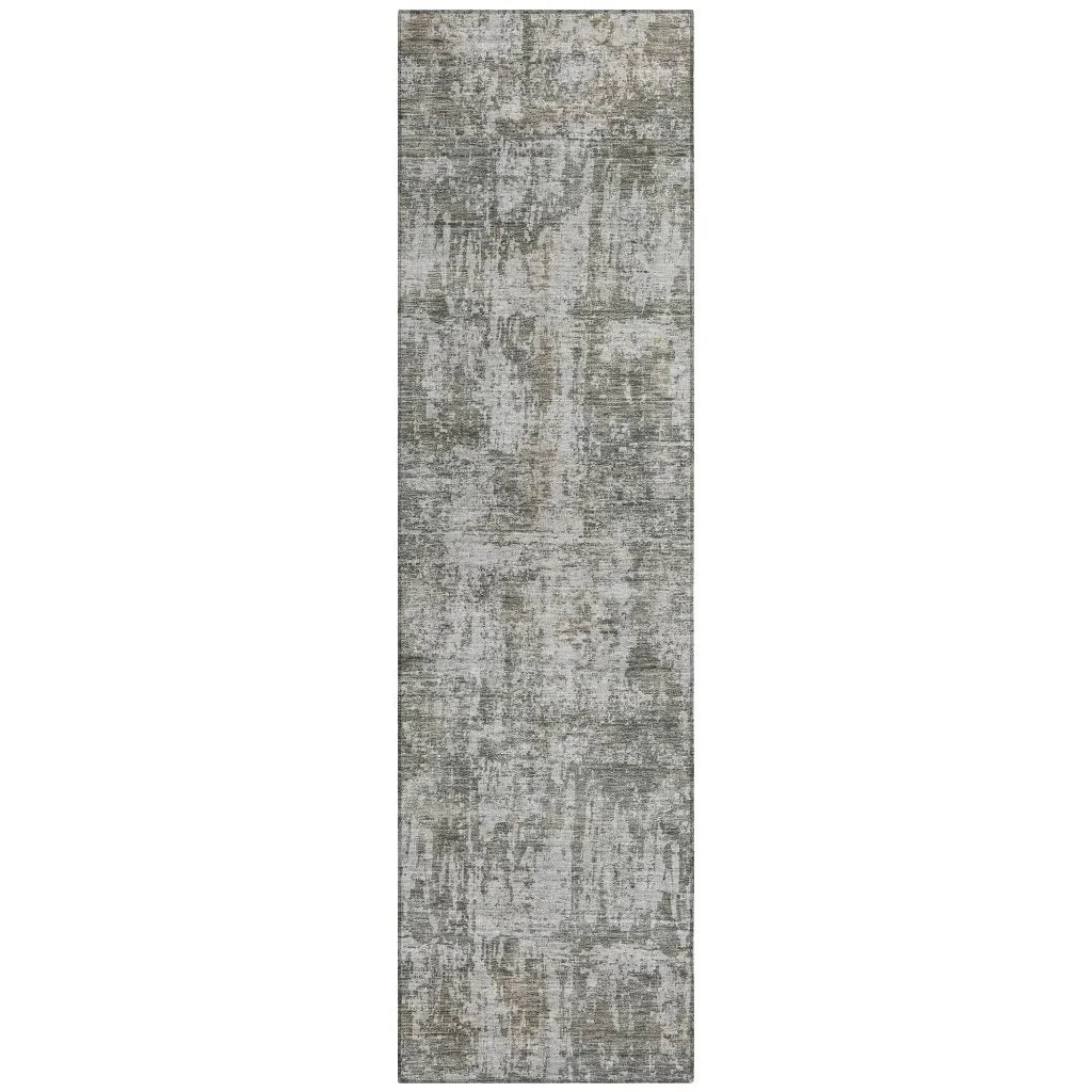 Mezzara Gray Washable Indoor - Outdoor Rug - LOOMLAN - LOOMLAN Rugs - Outdoor Rugs