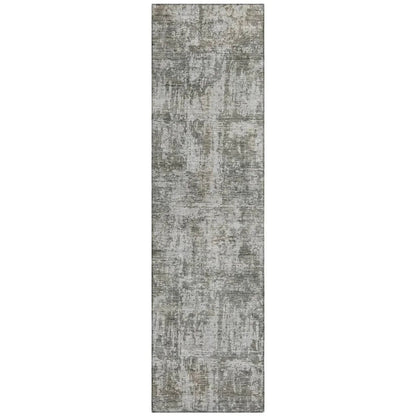Mezzara Gray Washable Indoor - Outdoor Rug - LOOMLAN - LOOMLAN Rugs - Outdoor Rugs