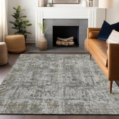 Mezzara Gray Washable Indoor - Outdoor Rug - LOOMLAN - LOOMLAN Rugs - Outdoor Rugs