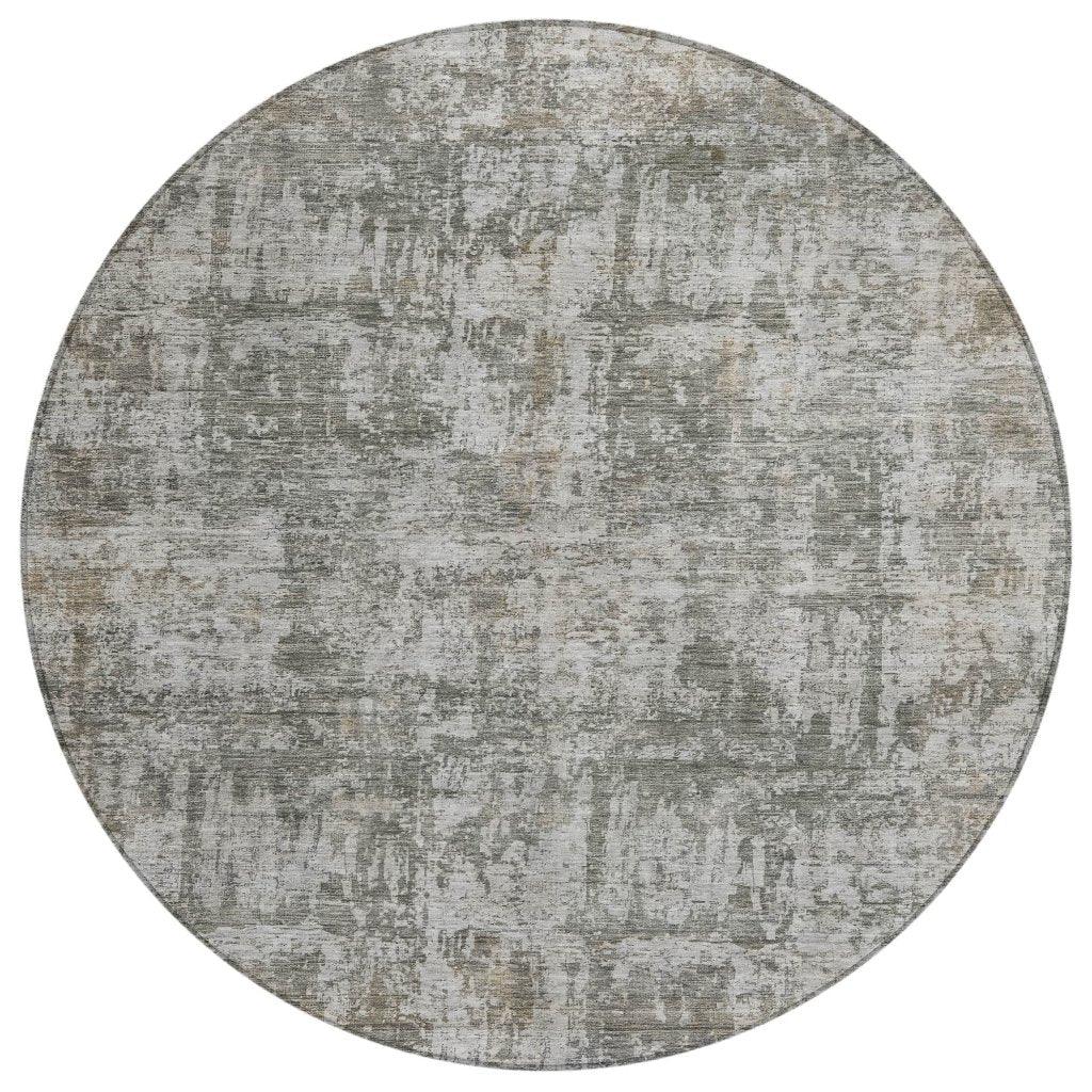 Mezzara Gray Washable Indoor - Outdoor Rug - LOOMLAN - LOOMLAN Rugs - Outdoor Rugs