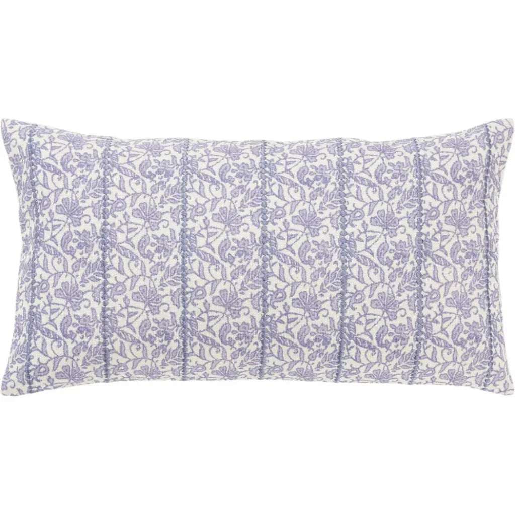 Mia Botanical Long Lumbar Pillow For Bed - LOOMLAN - LOOMLAN - Throw Pillows