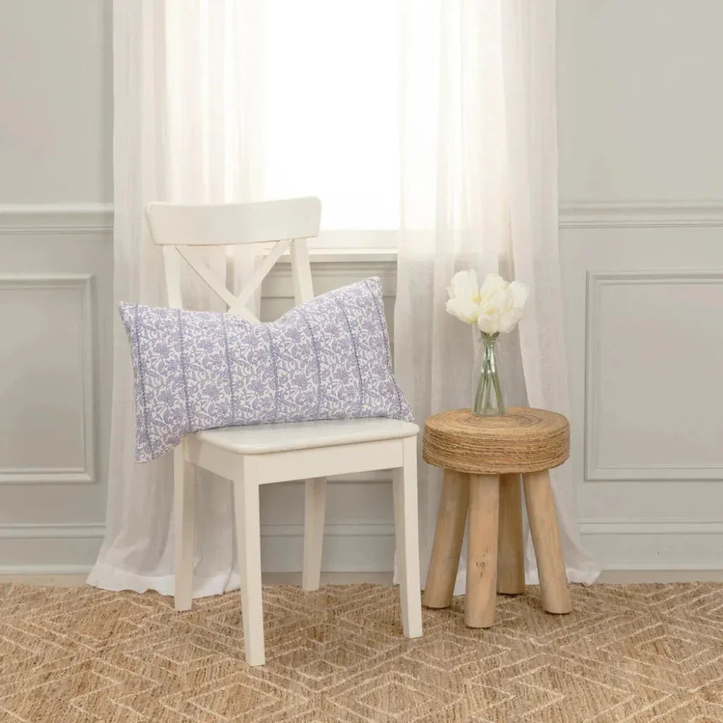 Mia Botanical Long Lumbar Pillow For Bed - LOOMLAN - LOOMLAN - Throw Pillows