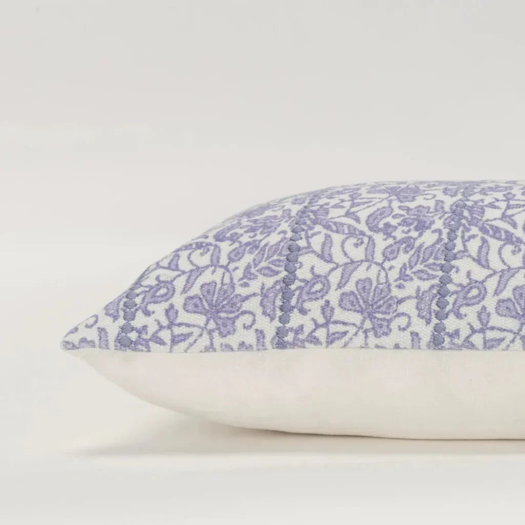 Mia Botanical Long Lumbar Pillow For Bed - LOOMLAN - LOOMLAN - Throw Pillows