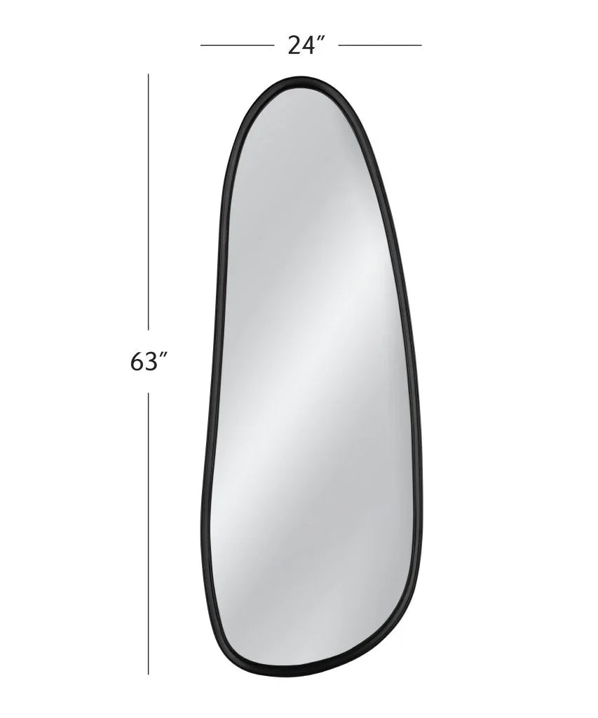 Mia Geometric Design Black Wall Mirror - LOOMLAN - Bassett Mirror - Wall Mirrors